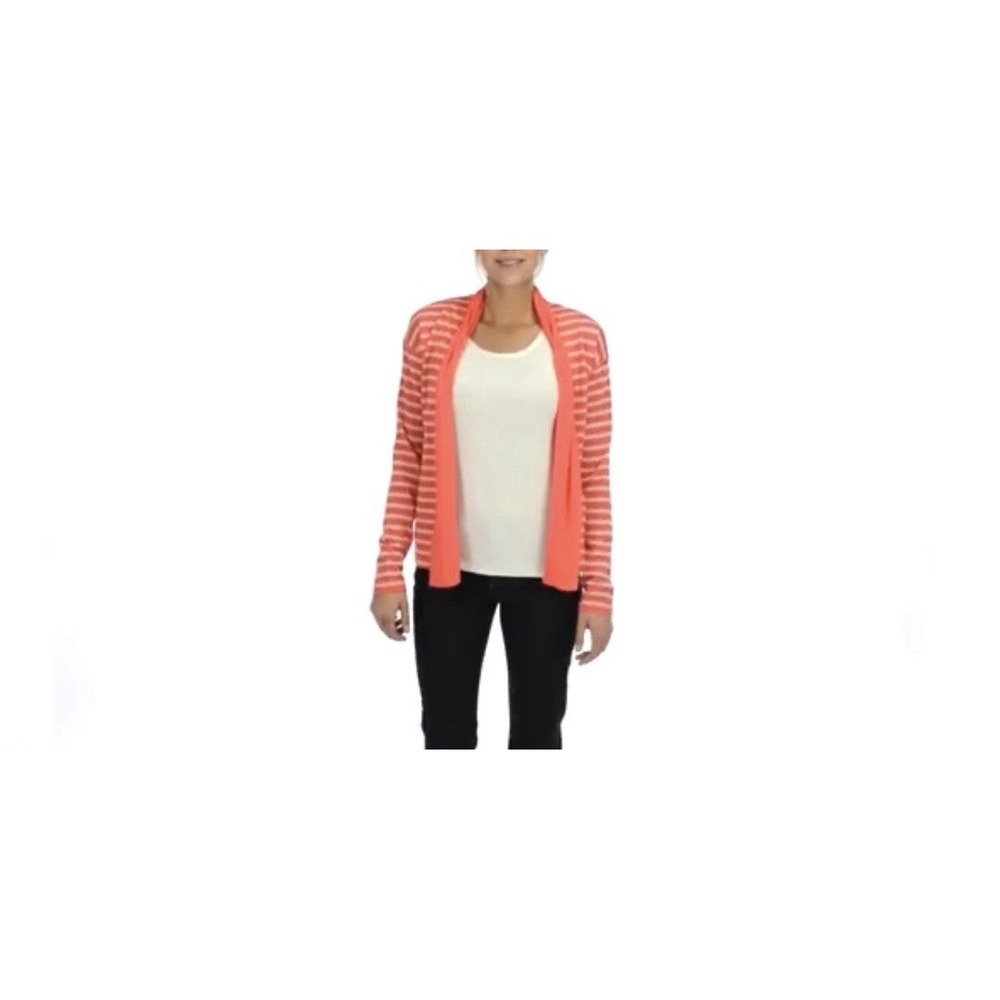 Icebreaker XS Merino Wool Villa Wrap Cardigan Layering Comfort Oversized Orange